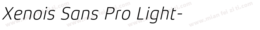 Xenois Sans Pro Light字体转换